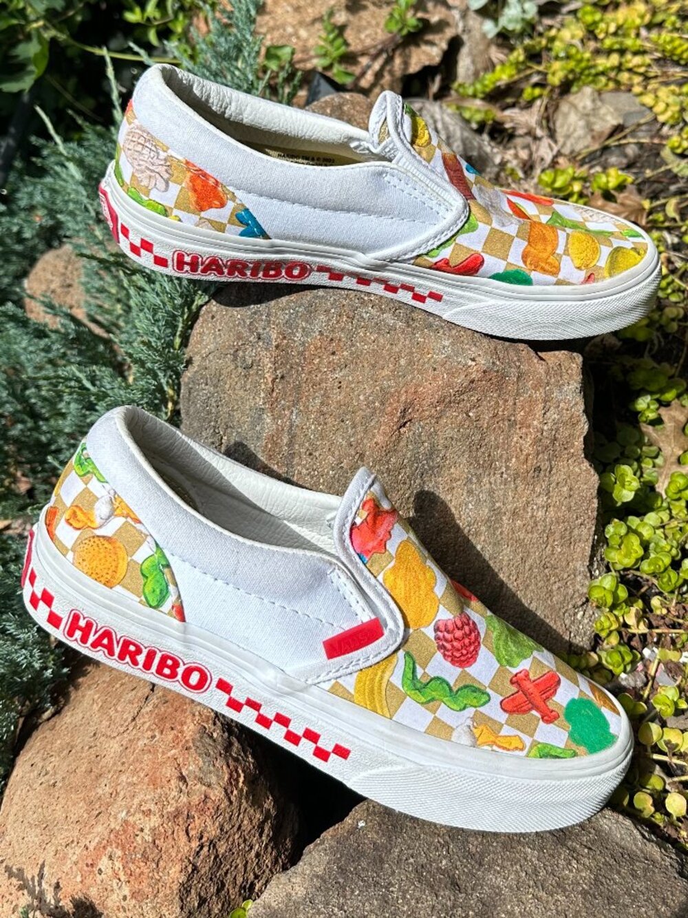 Vans x Haribo Gummy Bear Slip On Kids 2.5 Cute Rare